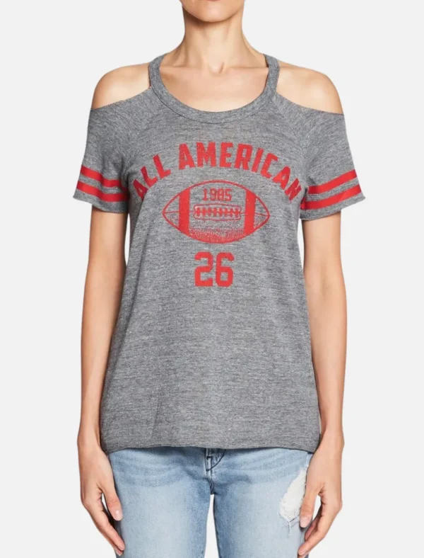 All American Cold Shoulder Raglan Tee