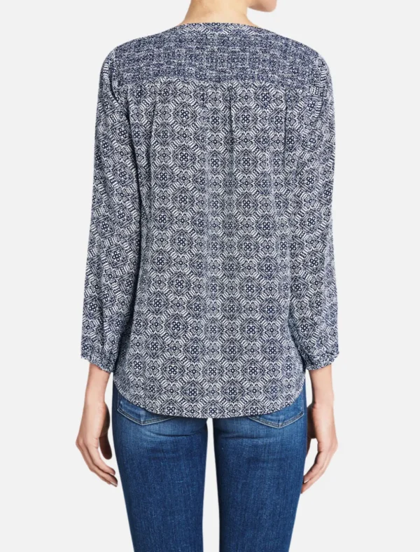 Axel Printed 3/4 Sleeve Blouse