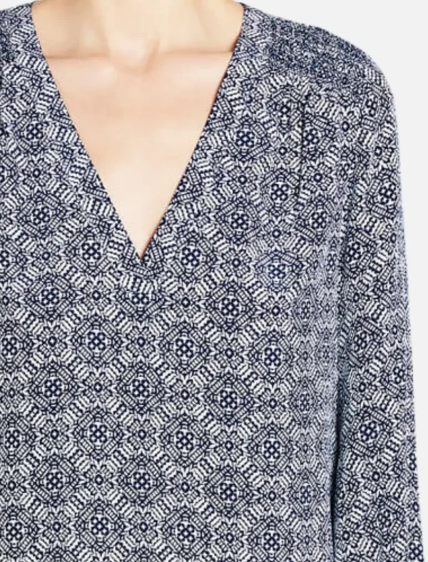 Axel Printed 3/4 Sleeve Blouse