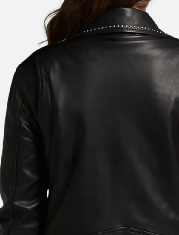Blondie Stud Leather Jacket