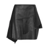 Botan Short Leather Skirt