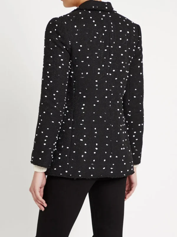 Boucle Dot Tweed Blazer