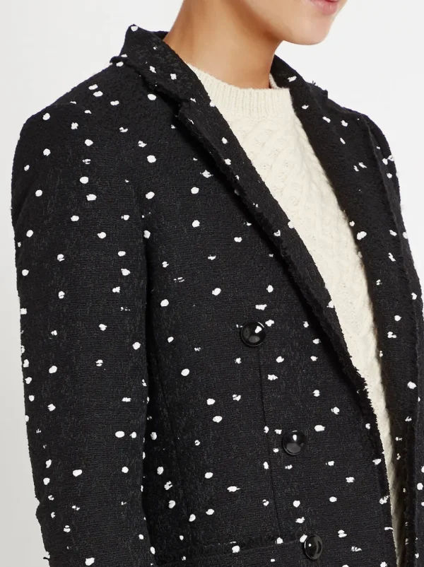Boucle Dot Tweed Blazer