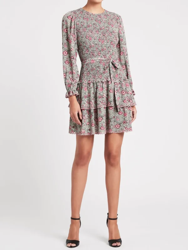 Camila Floral Crepe Dress