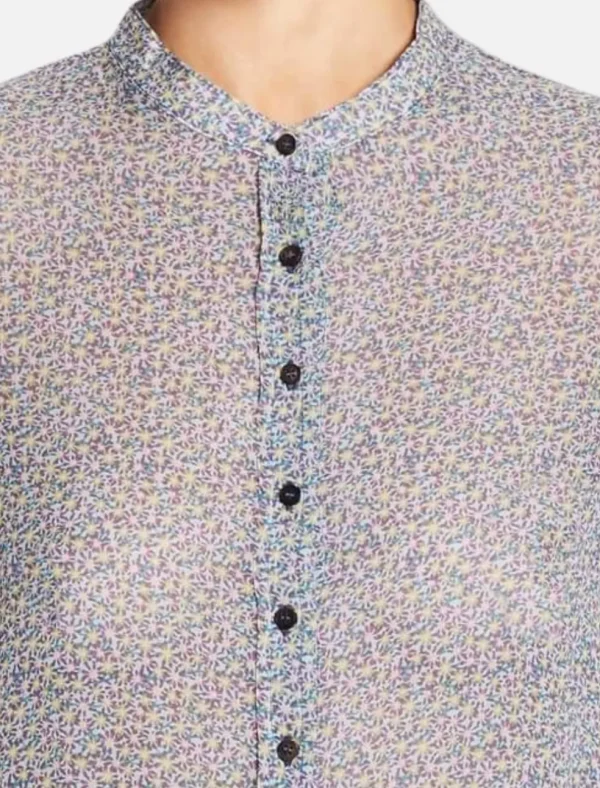 Collarless Evelyn Shirt