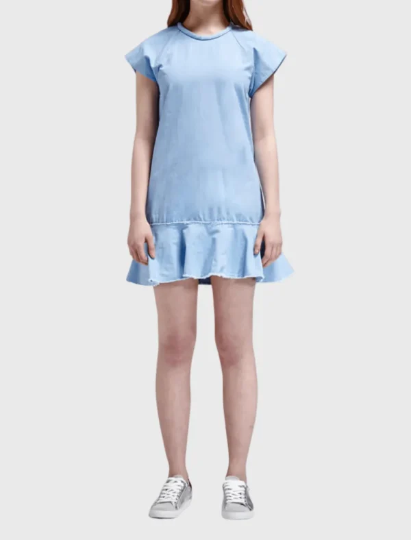 Cotton Canvas Bias Dress