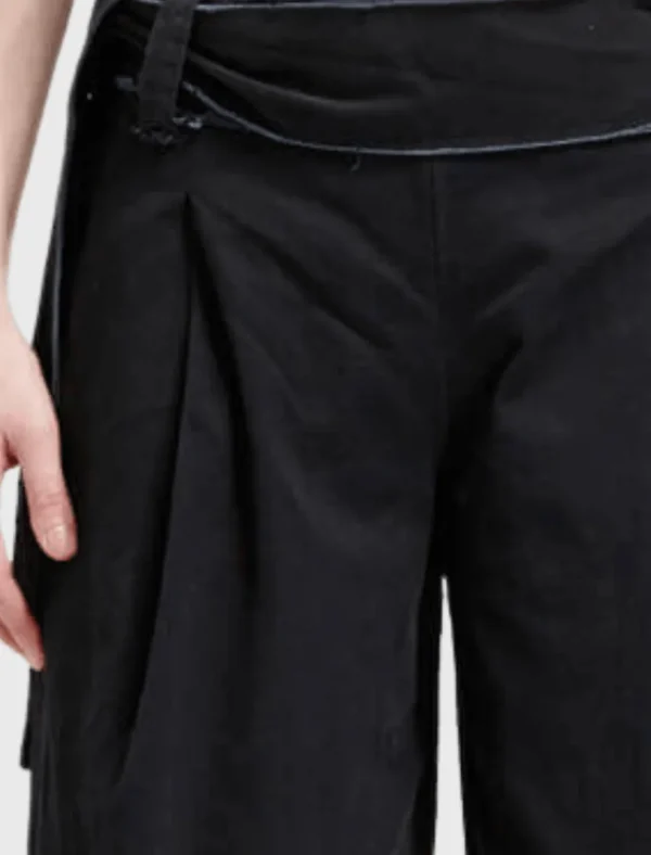 Cotton Canvas Wide Culotte