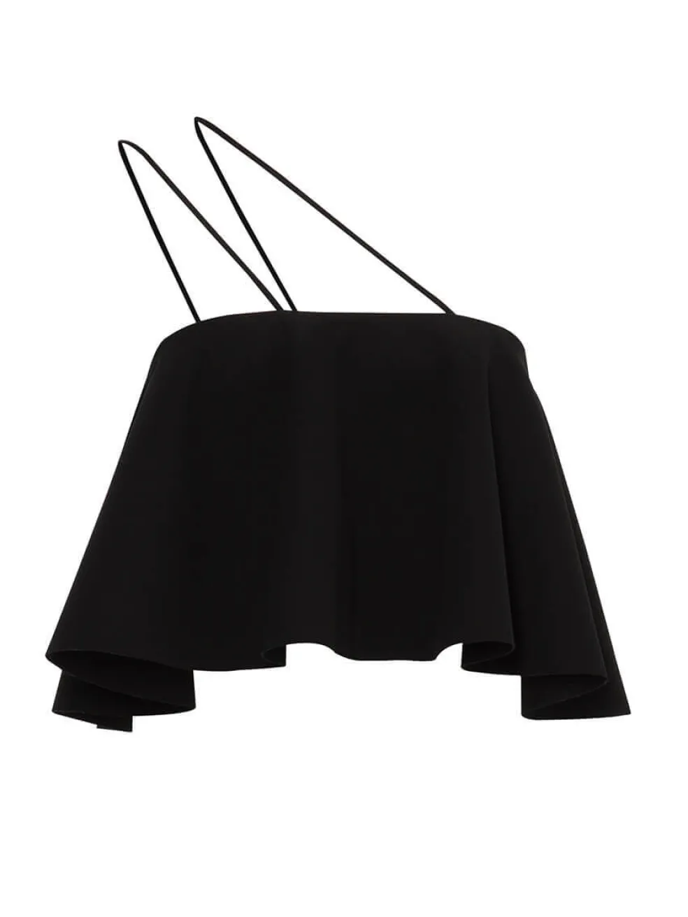 crepe_rouleaux_flare_crop_0.webp Crepe Rouleaux Flare Cropped Top