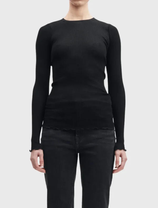 Doudo Long Sleeve Rib Top