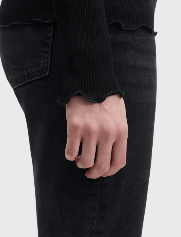 Doudo Long Sleeve Rib Top