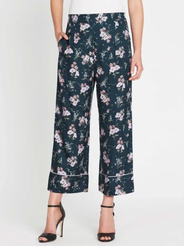 Emilia Print Silk Twill Pant