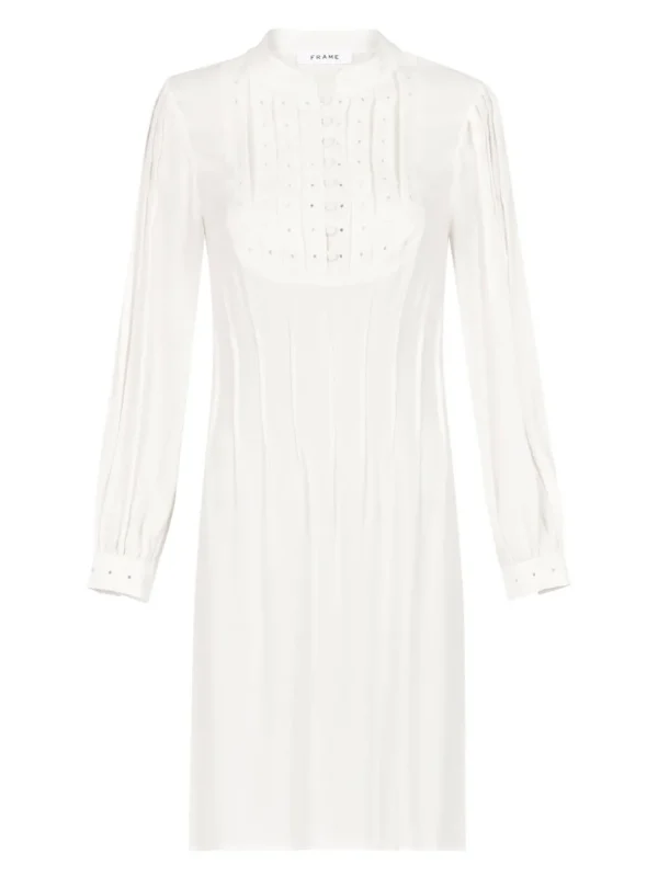 Eyelet Pleated Dress