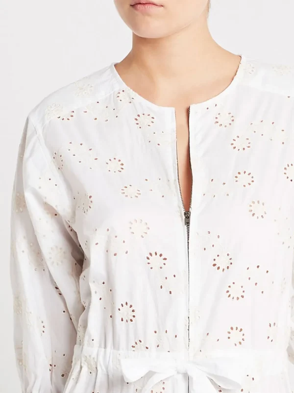 Eyelet Poplin Jumpsuit