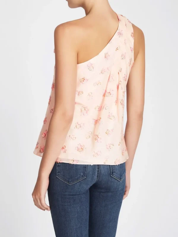 Floral Jacquard Bow Top