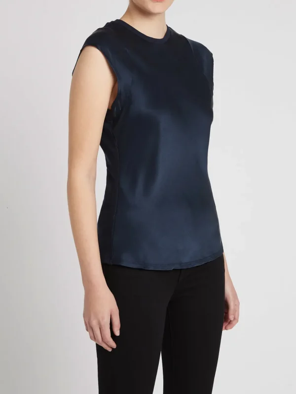 Frayed Sleeveless Top