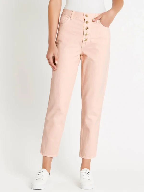 Heather Button Fly Jean