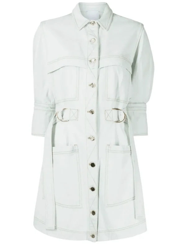 Holmes Short Sleeve Denim Shirt Dress