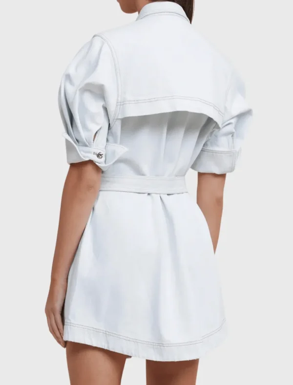 Holmes Short Sleeve Denim Shirt Dress