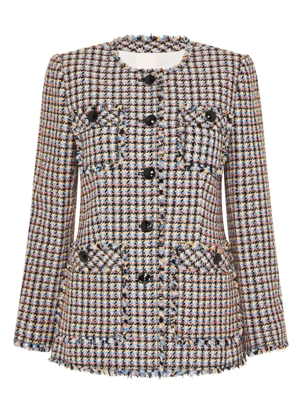Houndstooth Tweed Jacket
