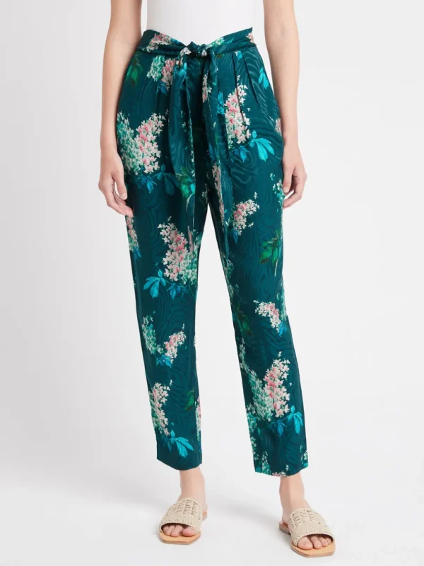 Hydrangea Floral Tie Pant