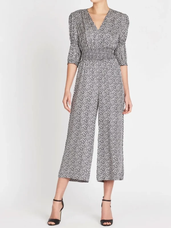 Lauren Floral Silk Jacquard Jumpsuit