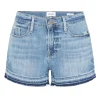 Le Cut Off Release Wave Hem Shorts