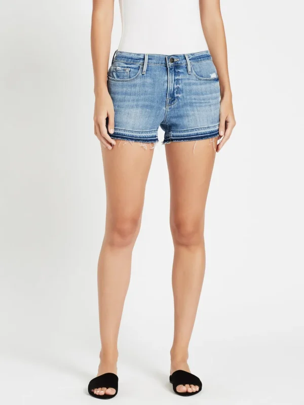 Le Cut Off Release Wave Hem Shorts