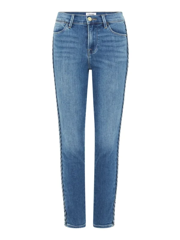 Le High Skinny Braided Seam Jean