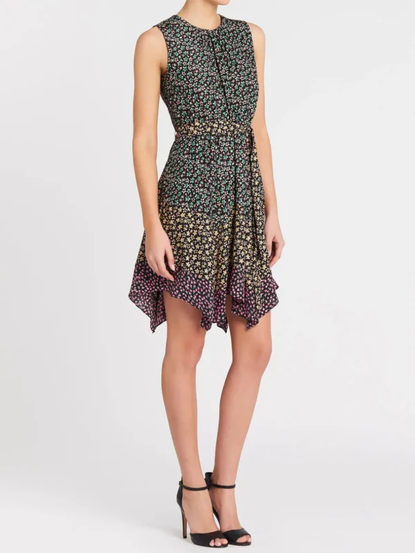 Louisa Floral Mixed Print Dress