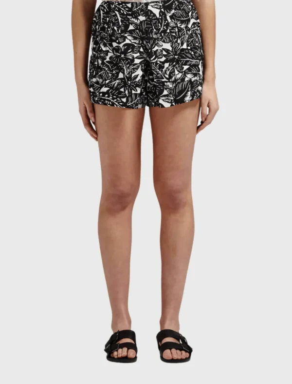 Marlana Palm Print Short