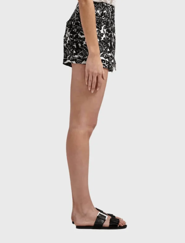 Marlana Palm Print Short