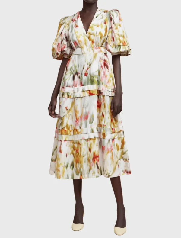 Marston Short Sleeved Midi Dress