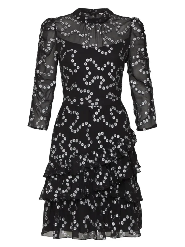 Nuage Metallic Chifon Dress