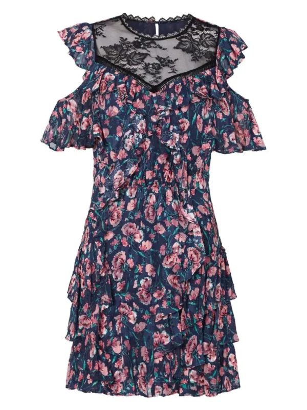 Open Shoulder Tea Rose Dress