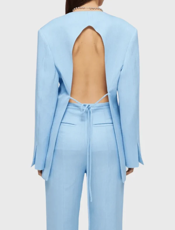 Open-Back Blazer