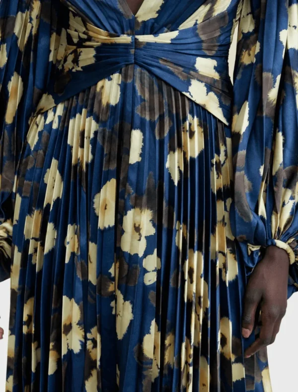 Palms Long Sleeve Midi Dress