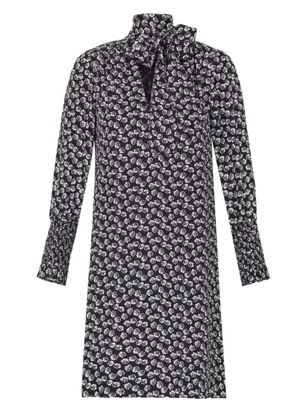 Rue Floral Print Scarf Tie Dress