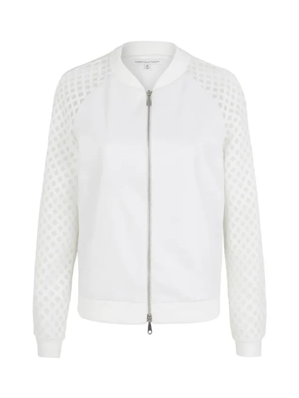 Ryan Novelty Mesh Bomber Jacket
