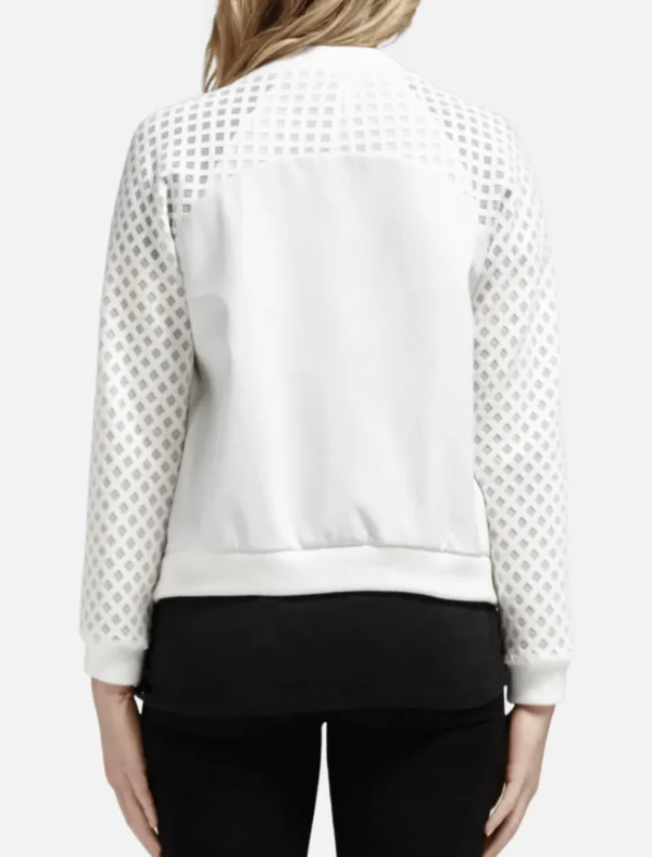 Ryan Novelty Mesh Bomber Jacket