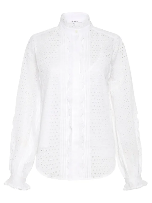 Scallop Button Down Shirt