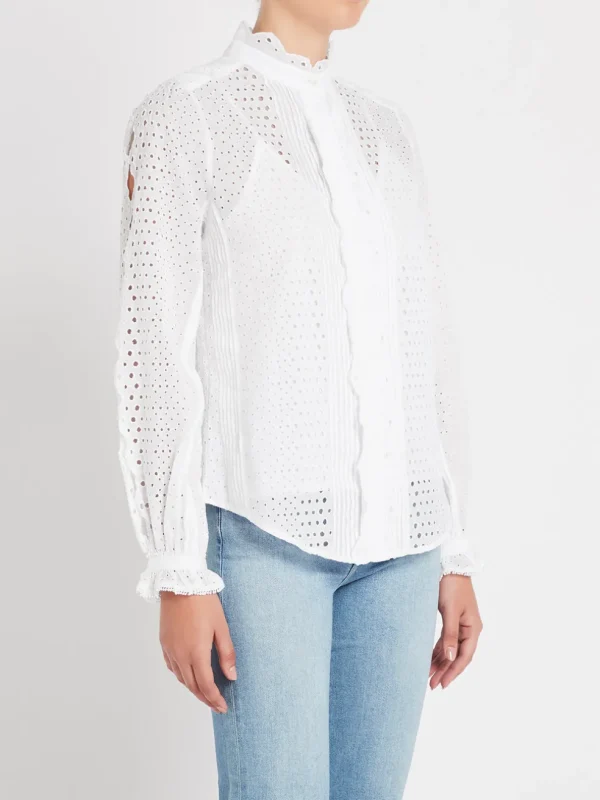 Scallop Button Down Shirt