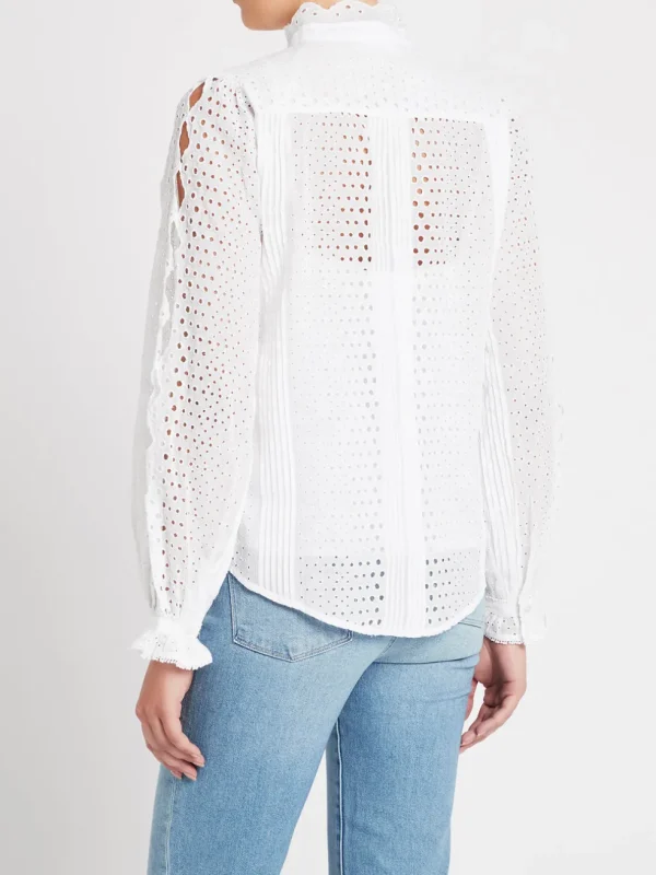 Scallop Button Down Shirt