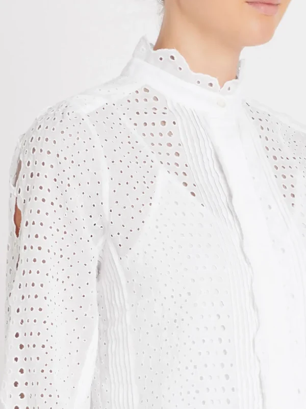 Scallop Button Down Shirt