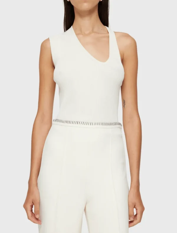 Sculptural Knit Tank Top