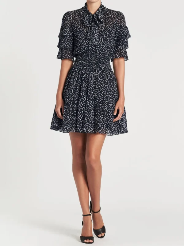 Short Sleeve Mini Cheetah Dress