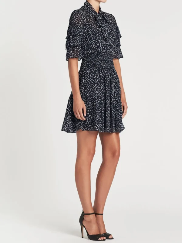 Short Sleeve Mini Cheetah Dress