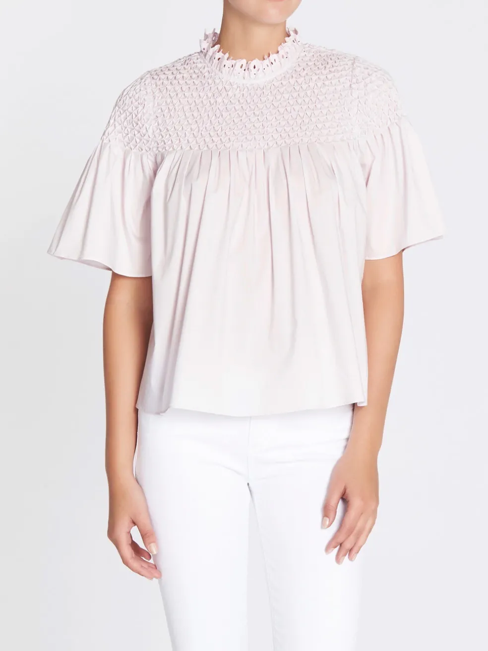 short_sleeved_sateen_smoc_1.webp Short Sleeved Sateen Smock Top