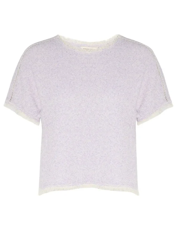 Short Sleeved Tweed Top