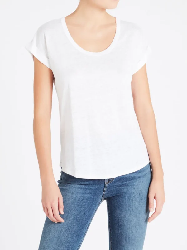 Slouchy Linen U Tee
