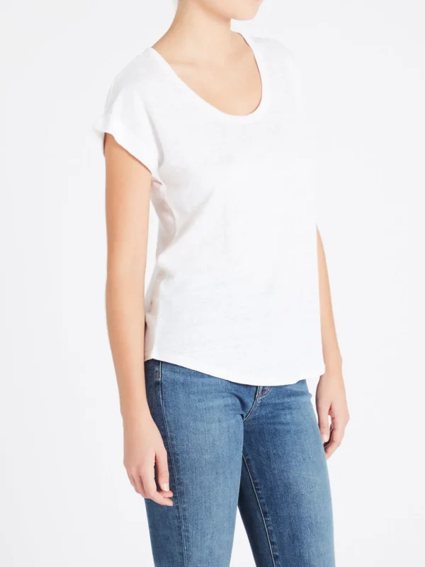 Slouchy Linen U Tee